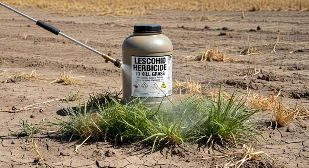 lescohid herbicide to kill grass